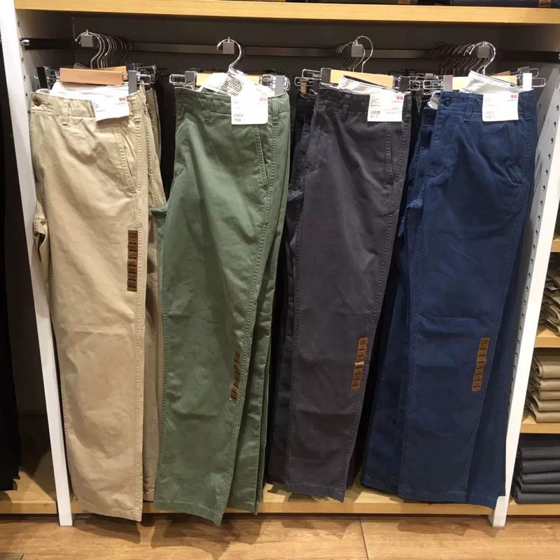 Quần dài Kaki Uniq Chino Regular fit    cắt tag dáng suông