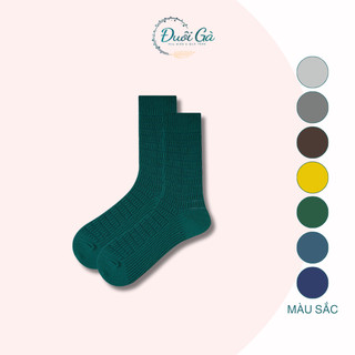 Tất Cao Cổ Vintage Đuôi Gà cho nữ, dệt len kiểu lạ mềm mịn - TATNHUN
