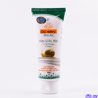 Sữa rửa mặt trắng da, Se khít lỗ chân lông, Ngăn ngừa lão hóa, tái tạo da OHIO ỐC SÊN NEW DAY (80g)