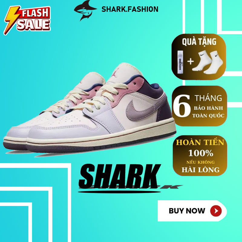 Giày thể thao unisex Air Jordan 1 Low Pastel Purple-DZ2768-65-Giày sneaker chịu mài /loại kiểu thấp