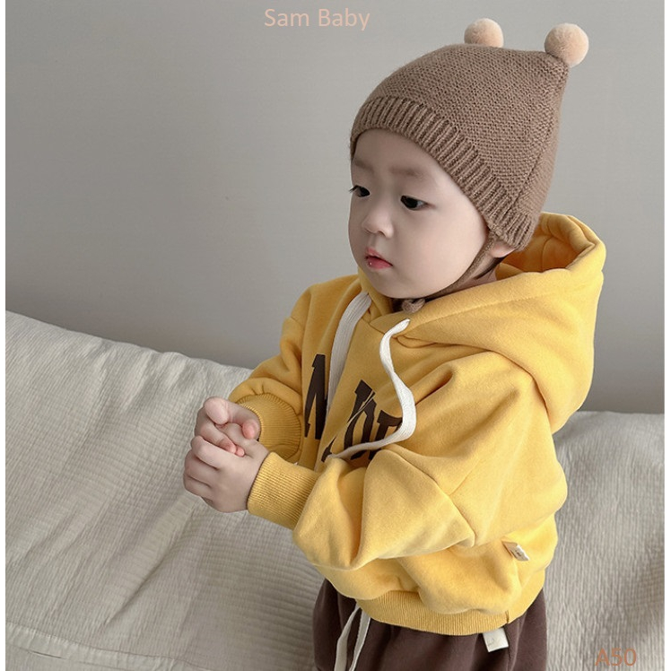 Áo nỉ hoodie dây rút NEW YORK cho bé-Sam Baby-A50