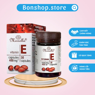 Vitamin E đỏ Mirrolla NGA 270mg, Nga mẫu mới - bonshop.store