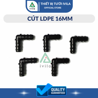 Cút LDPE 16 - Phụ Kiện nối ống LDPE 16mm - Giúp kết nối ống LDPE 16 tại các điểm góc