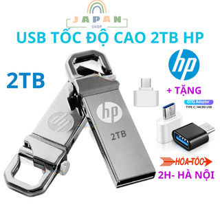 Usb 2tb hp, thiết kế nhỏ gọn vỏ kim loại , usb chống nước ,usb 3.0 tốc độ upto 150mb/s chính hãng màu bạc bảo hành 2 năm