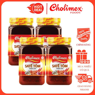 Lốc 4 hũ sa tế tôm cholimex 450g