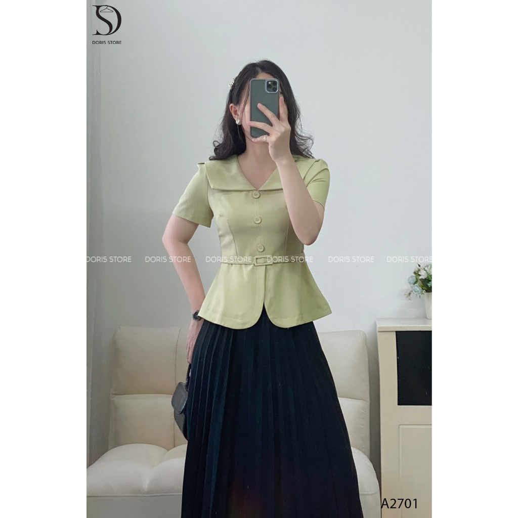 Áo sơ mi tuytsi Doris siêu hot  A2701