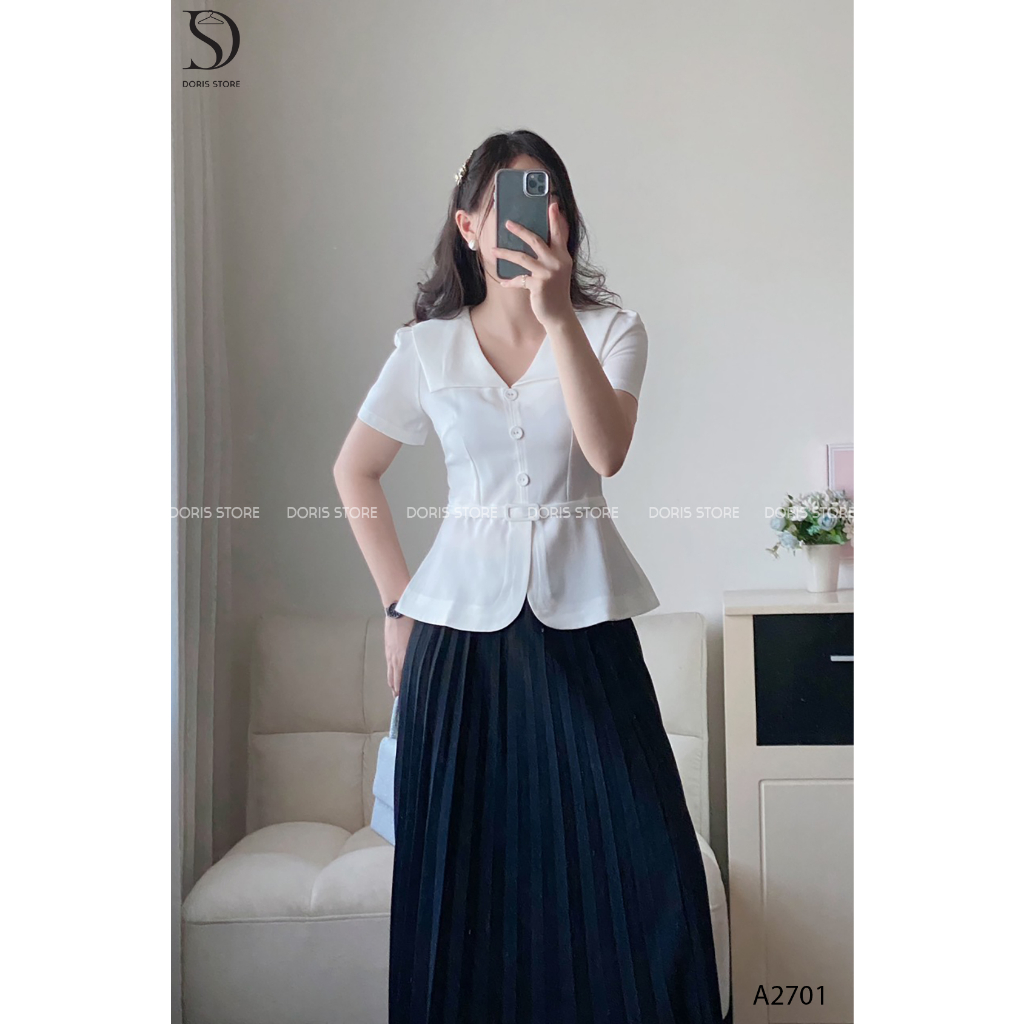 Áo sơ mi tuytsi Doris siêu hot  A2701