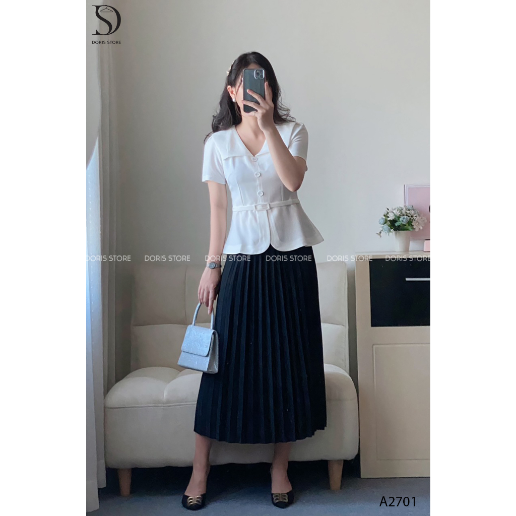 Áo sơ mi tuytsi Doris siêu hot  A2701