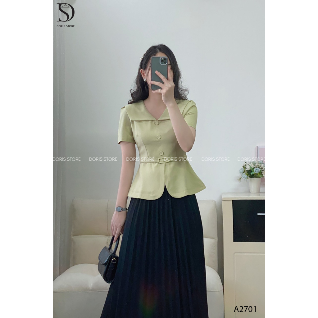 Áo sơ mi tuytsi Doris siêu hot  A2701