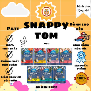 Súp pate Snappy Tom 85g - dành cho mèo ở mọi độ tuổi, mọi loại mèo