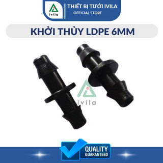 Combo 10 khởi thủy 6mm 2 đầu gân, khởi thủy 6, khởi thủy ldpe 6mm, phụ kiện béc tưới