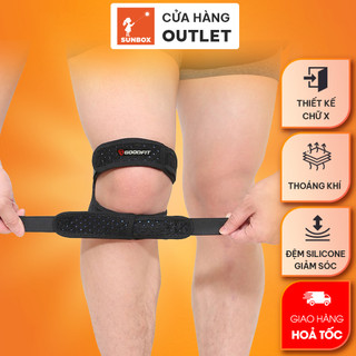 Băng gối thể thao bảo vệ kép co giãn 4 chiều, thoáng khí, thoát mồ hôi GoodFit GF521K