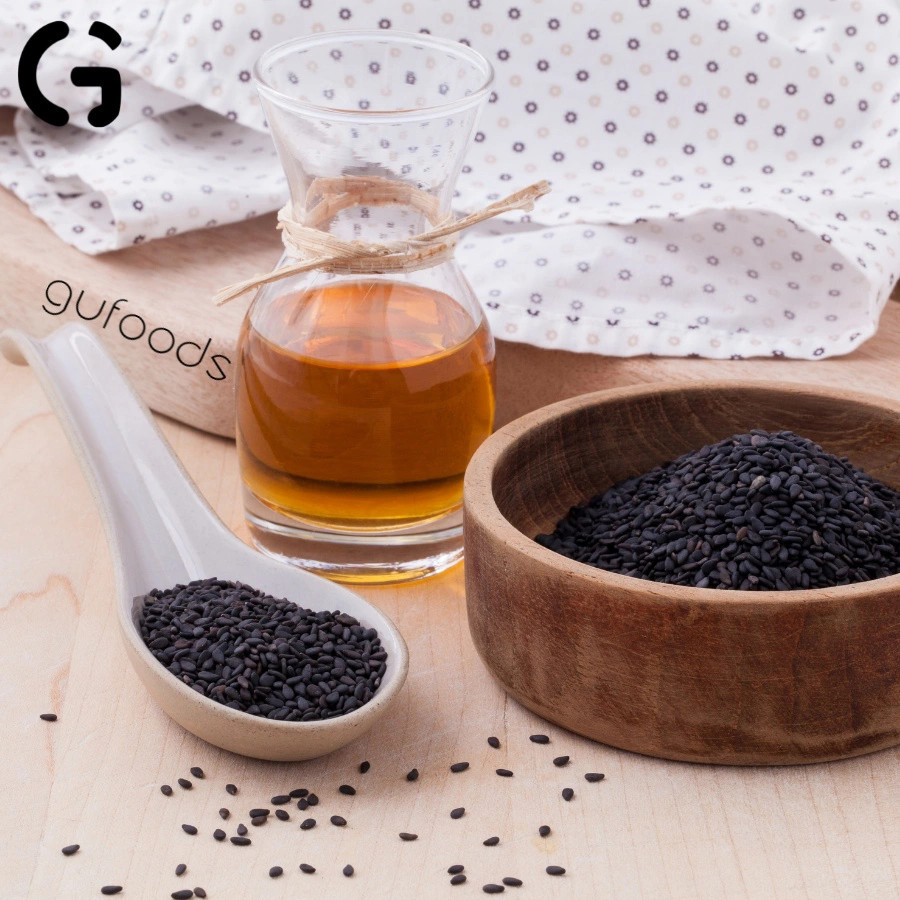 Dầu Mè Đen Nguyên Chất Gufoods Chai 120ml - Bổ Sung Dinh Dưỡng Cho Trẻ Em Từ 6 Tháng Tuổi, Ăn Kiêng, Ăn Chay