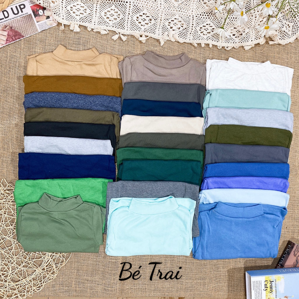 Áo len tăm cổ cao giữ nhiệt cho bé sơ sinh đến 18kg  AM358 TTR123