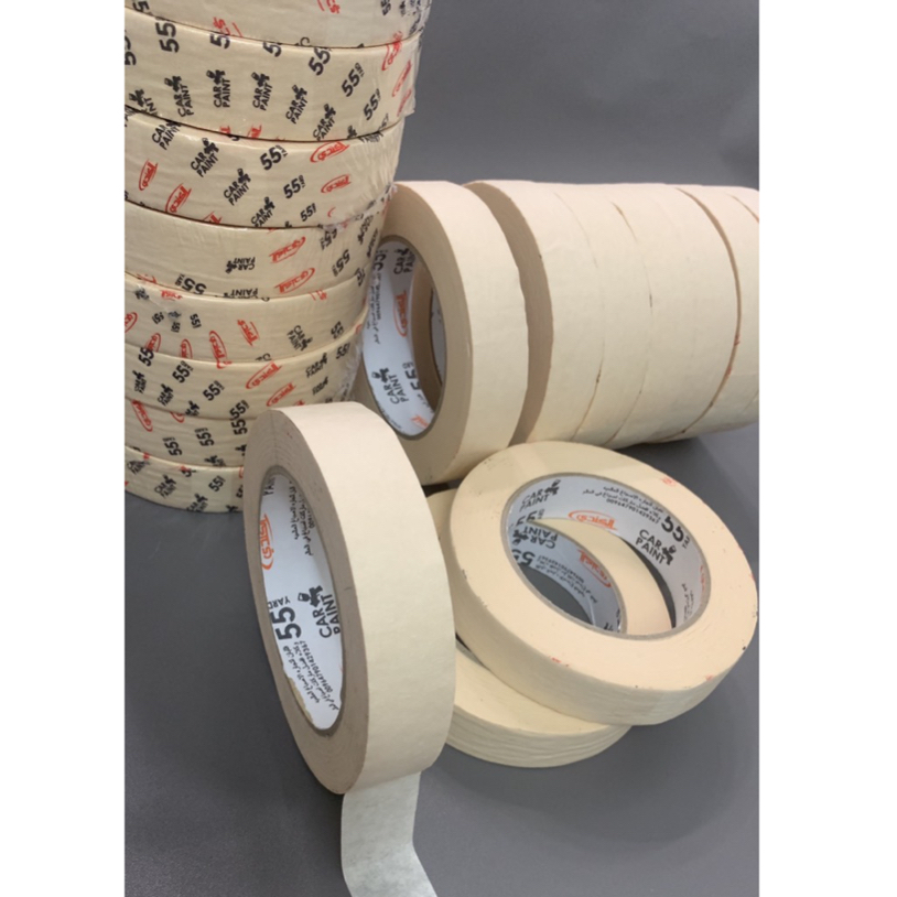 10 Cuộn Băng Keo Giấy . Size 2,5CM X 50 MÉT Keo Chắn Sơn ,Chắn Bụi Bấm Dính Tốt...