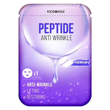 Mặt Nạ Foodaholic Peptide Hỗ Trợ Trẻ Hoá &amp; Mờ Nếp Nhăn 23ml Peptide Anti Wrinkle Mask