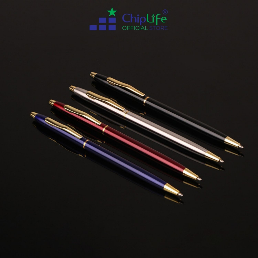 Bút ký khắc tên xoay nhỏ ChipLife XN015 ngòi bút 0.7mm mực bi xanh