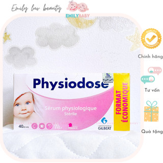 Nước muối sinh lý Physiodose Pháp 40 ống 5ml
