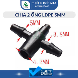 Combo 10 Tê chia 2 ống PE5 - Thiết bị tưới nhỏ giọt  - Khớp nối không thể thiếu trong hệ thống tưới