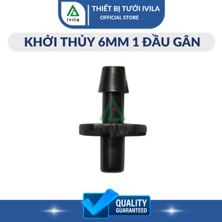 Combo 10 khởi thủy 6mm 1 đầu trơn 1 đầu gân, khởi thủy 6, khởi thủy ldpe 6mm, phụ kiện béc tưới