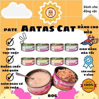 pate aatas 80gr - đậm đặc và ngon lành cho mèo yêu