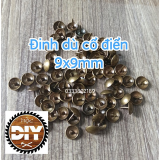 Đinh mũ/ Đinh dù màu đồng cổ điển/ Vàng