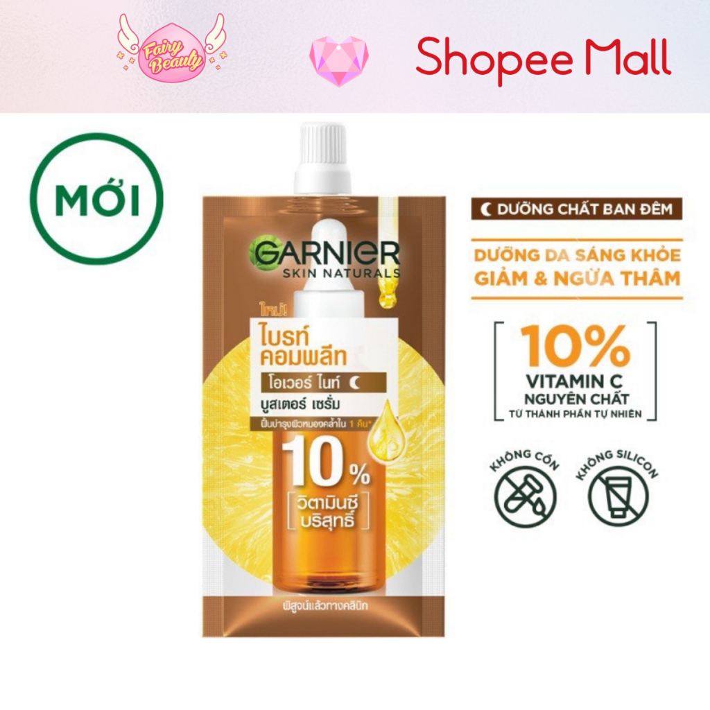 Tinh Chất Dưỡng Ban Đêm 10% Vitamin C Giúp Làm Sáng Da Bright Complete Overnight 10% Pure Vitamin C 30ml