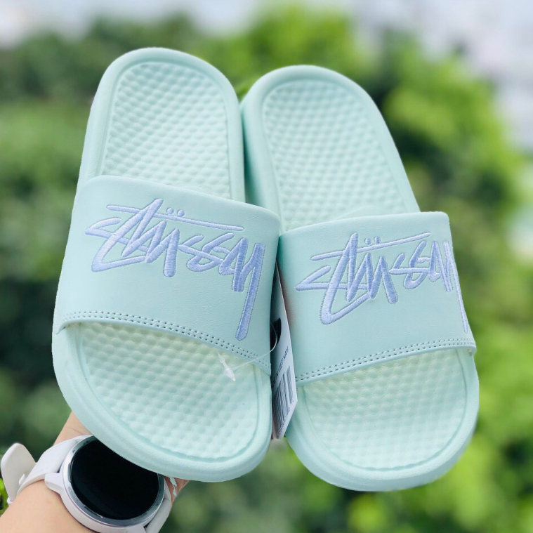 Dép quai ngang NK STUSSY BENASSI nam nữ thể thao