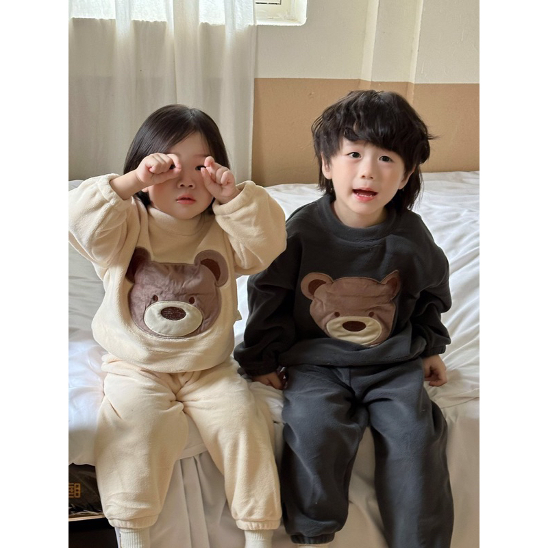 D8291-BỘ BĂNG LÔNG GẤU CHO BÉ có ảnh thật