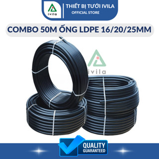 Cuộn 50m ống LDPE 16mm/ 20mm/ 25mm, Ống PE Dekko phi 16/ 20/ 25mm, Ống dẫn nước hệ thống tưới cây