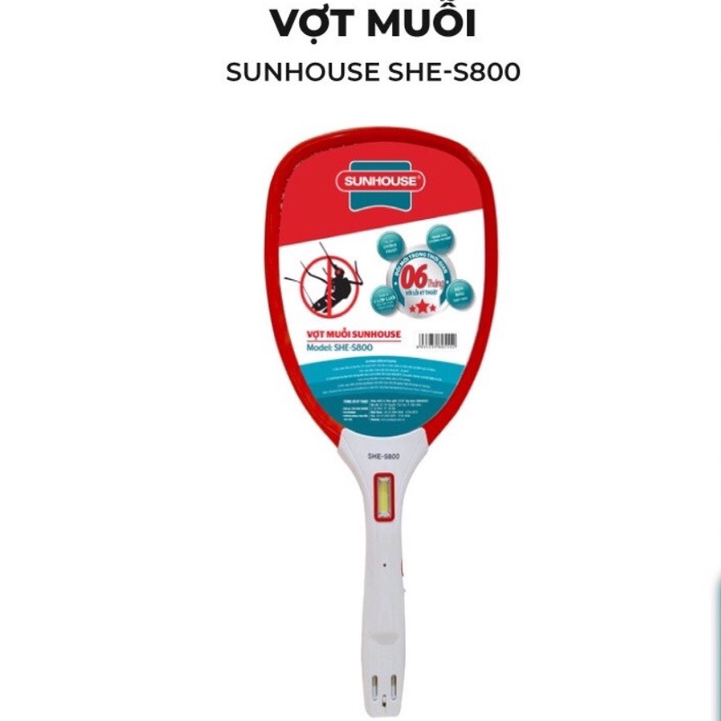 VỢT MUỖI SUNHOUSE SHE-S800 GDPT