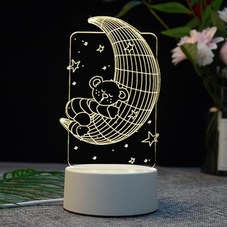Đèn ngủ LED 3D trang trí - quà tặng độc đáo