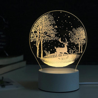 Đèn ngủ LED 3D trang trí - quà tặng độc đáo