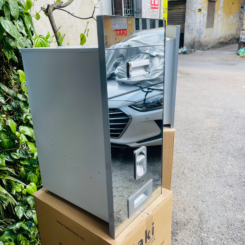 Thùng Gạo Thông Minh TAKI, Thùng Gạo Tủ Bếp, Thùng Gạo Mặt Gương - Bảo Hành Vĩnh Viễn