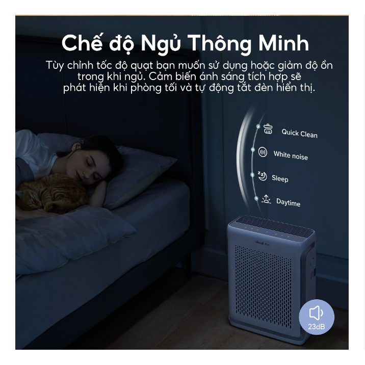 Máy Lọc Không Khí Levoit Vital 100S 52m2 - Khử Mùi Diệt Khuẩn - Hút Lông Thú Cưng Cực Mạnh - Hàng Chính Hãng