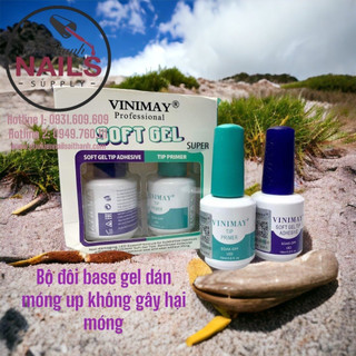 Cặp base gel dán móng Vinimay