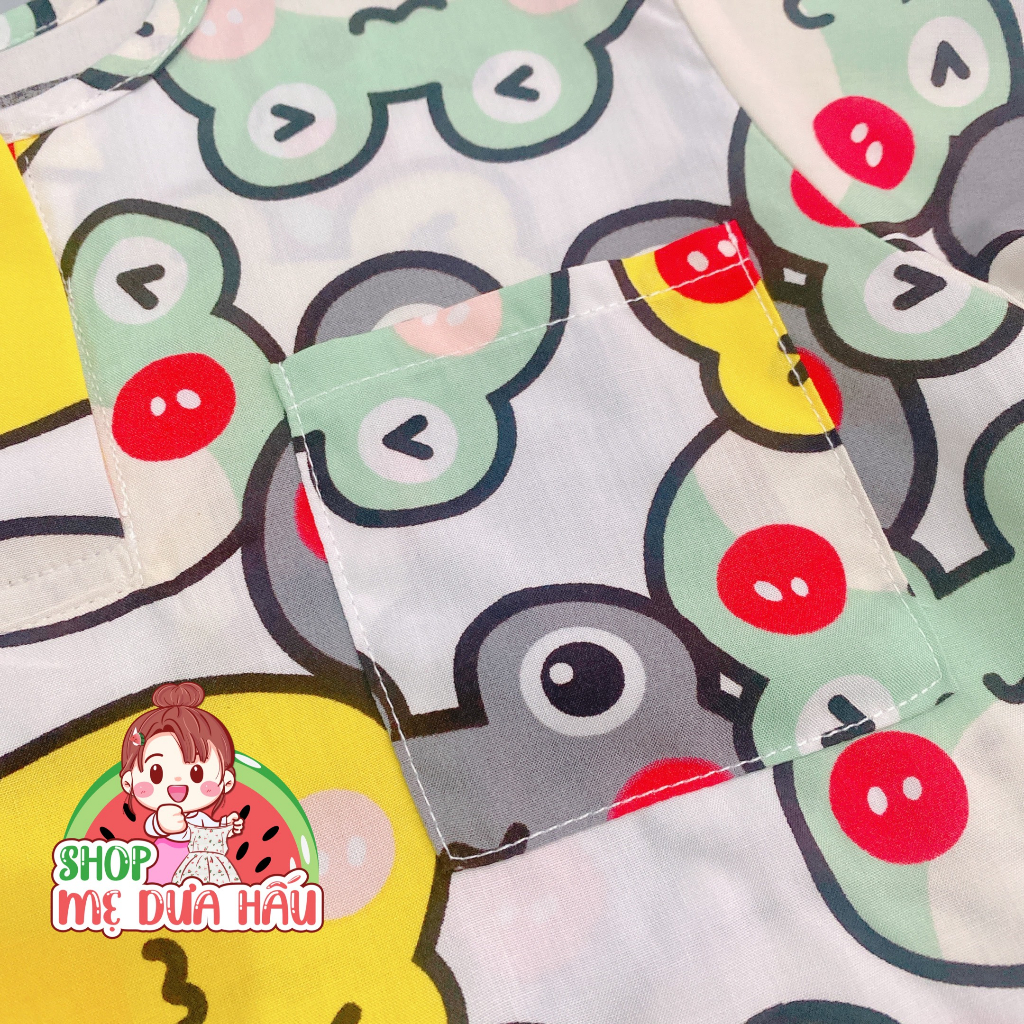 Bộ tole lanh quần đùi tay ngắn bé trai, shop mẹ dưa hấu 10-45kg