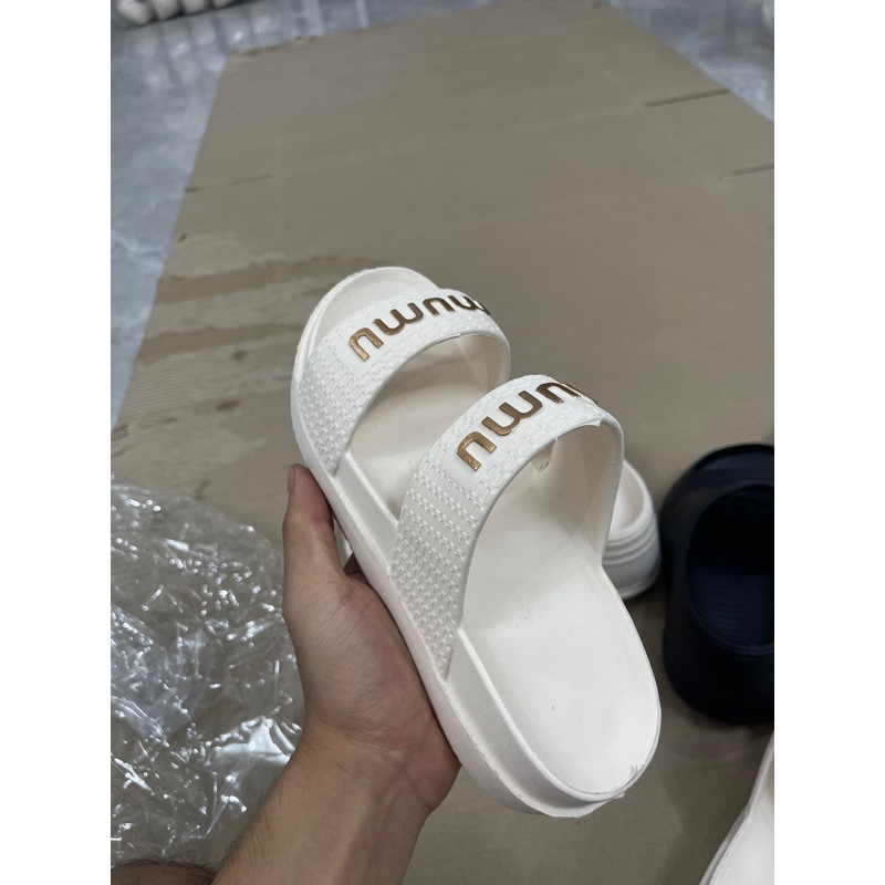 Dép nữ hai quai, dép nữ mumu độn đế 4cm