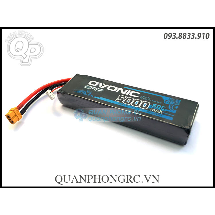 Ovonic CAR 5000mAh 3S 50C 11.1V LiPo Battery XT60 Plug