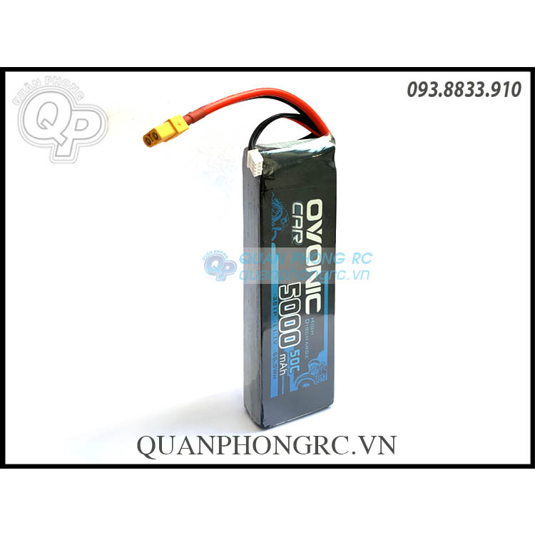 Ovonic CAR 5000mAh 3S 50C 11.1V LiPo Battery XT60 Plug