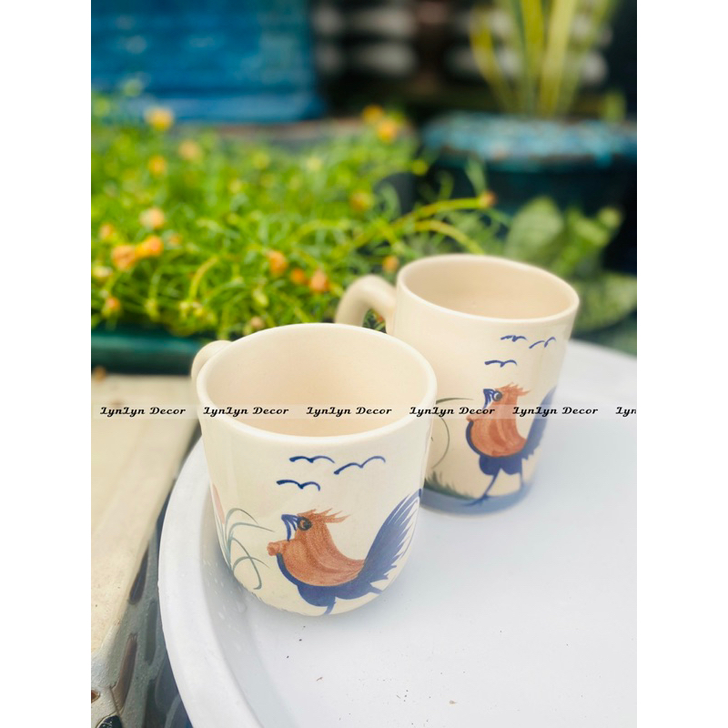 Ly Gà Có Quai Vẽ Tay