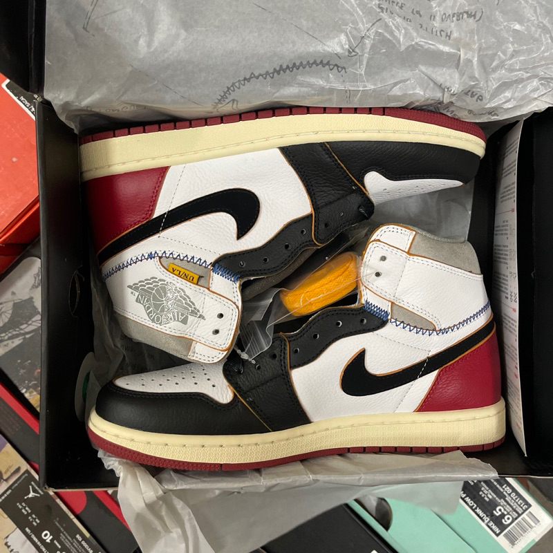 Giày Jordan 1 High Union Black toe đỏ đen