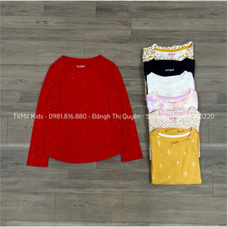 Áo cotton bé gái vnxk dài tay xs-2xl