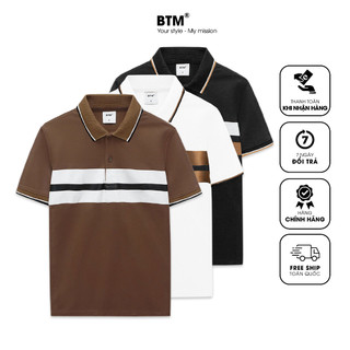 Áo polo nam phối ngưc btm studios chất cvc cao cấp - mã 7.555