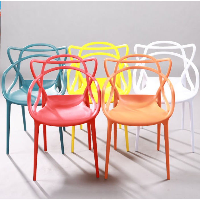 Ghế nhựa cafe, văn phòng, bàn ăn, đúc nguyên khối giá tốt S3008