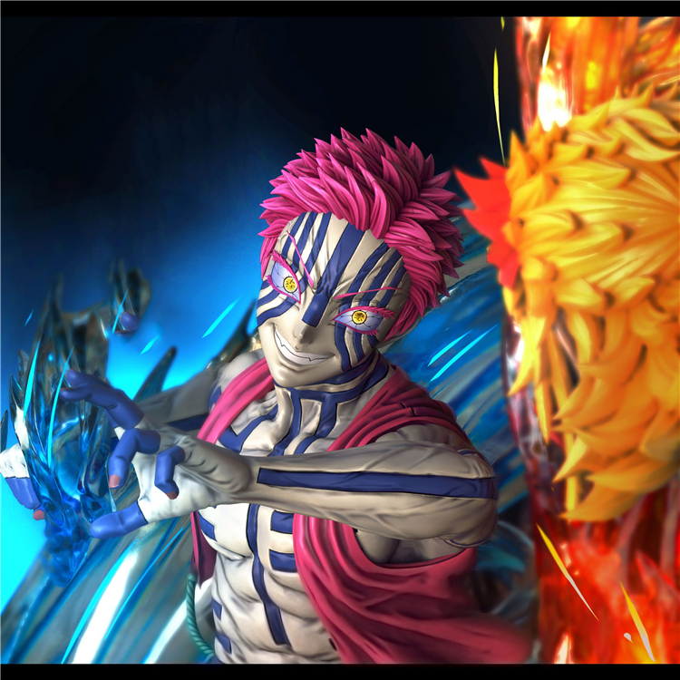 Mô hình rengoku vs thượng tam akaza tanjiro zenitsu - mô hình Diệt Quỷ Kimetsu No Yaiba