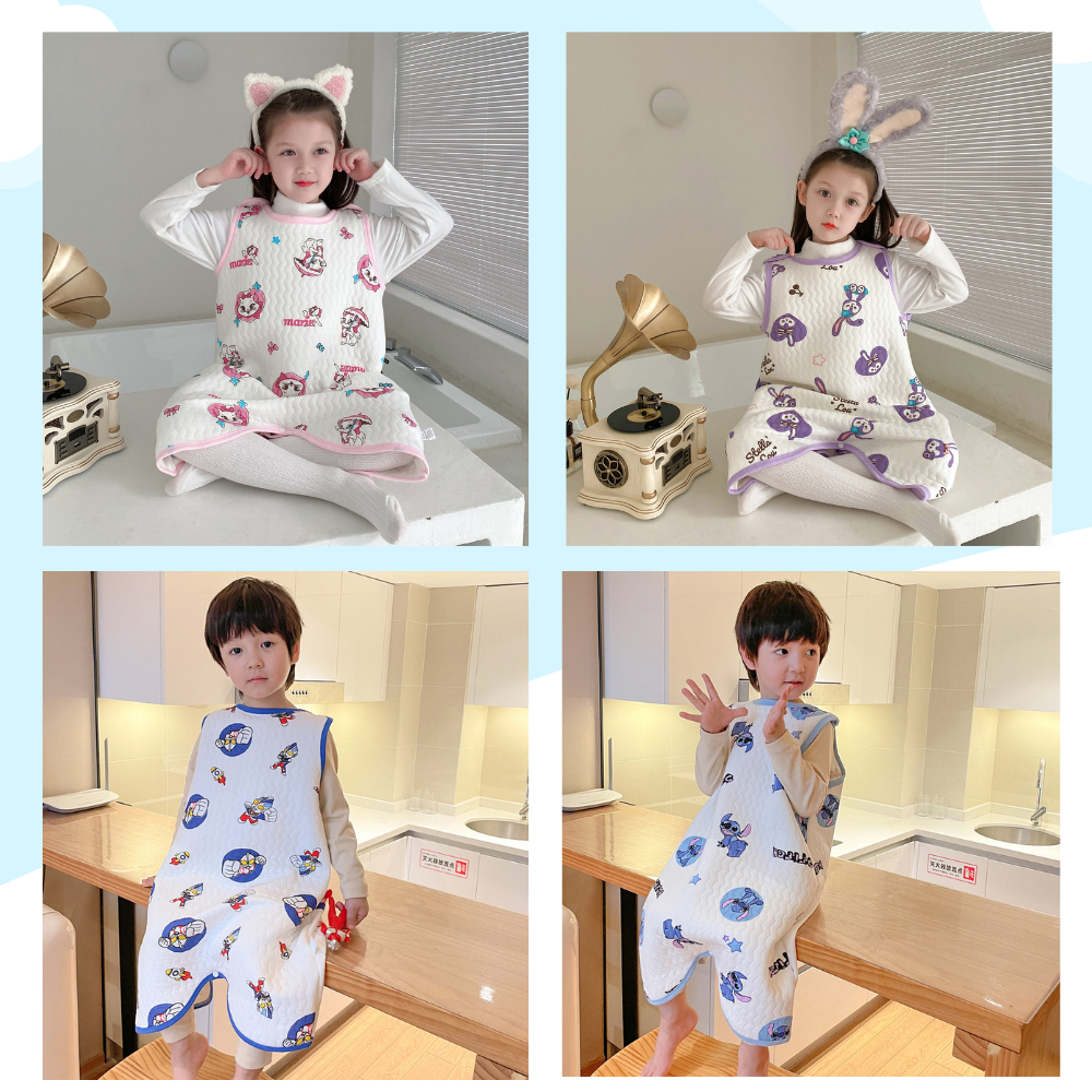 Túi Ngủ Thu Đông Cho Bé Gái/Trai Chất Cotton Bông Mềm Nhẹ