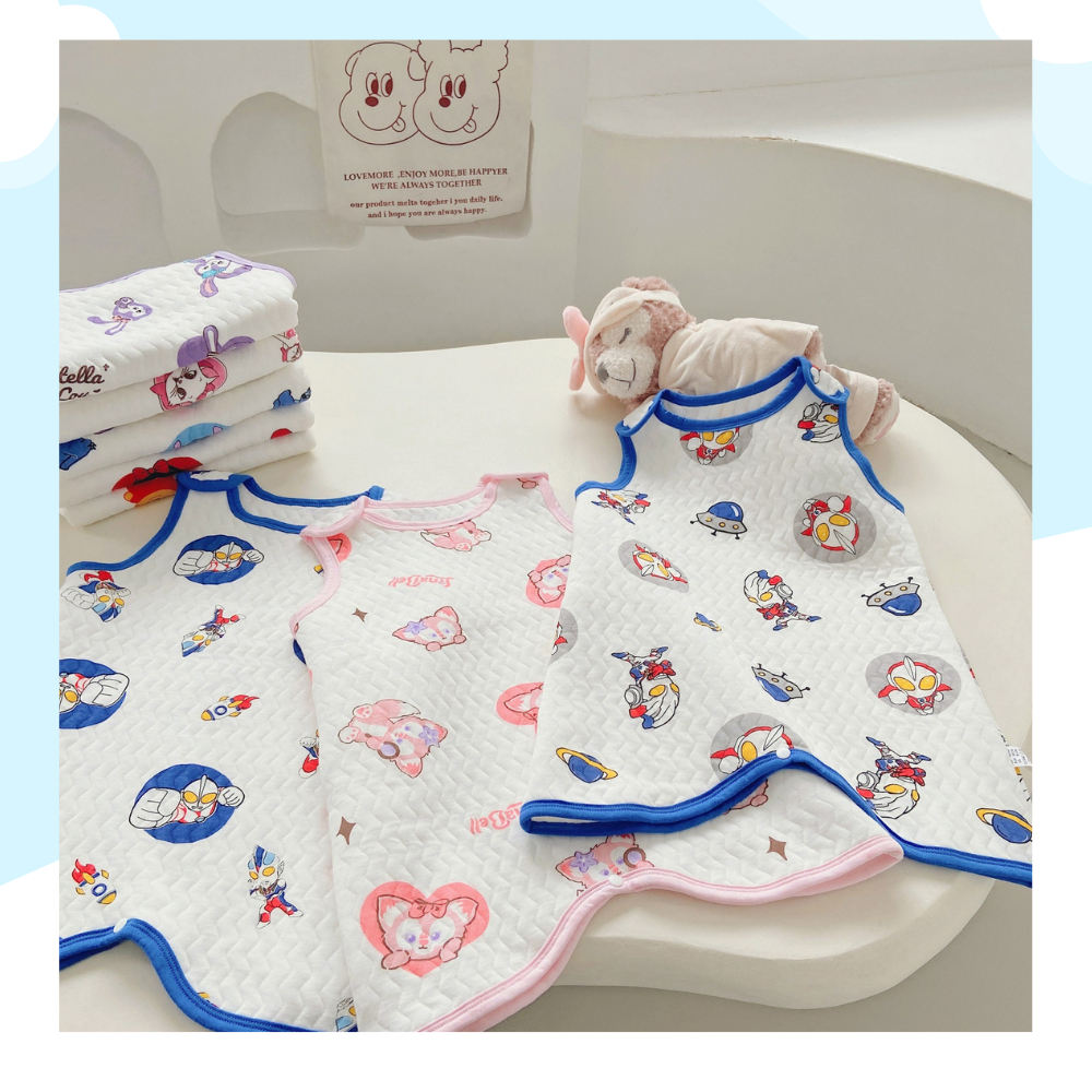 Túi Ngủ Thu Đông Cho Bé Gái/Trai Chất Cotton Bông Mềm Nhẹ