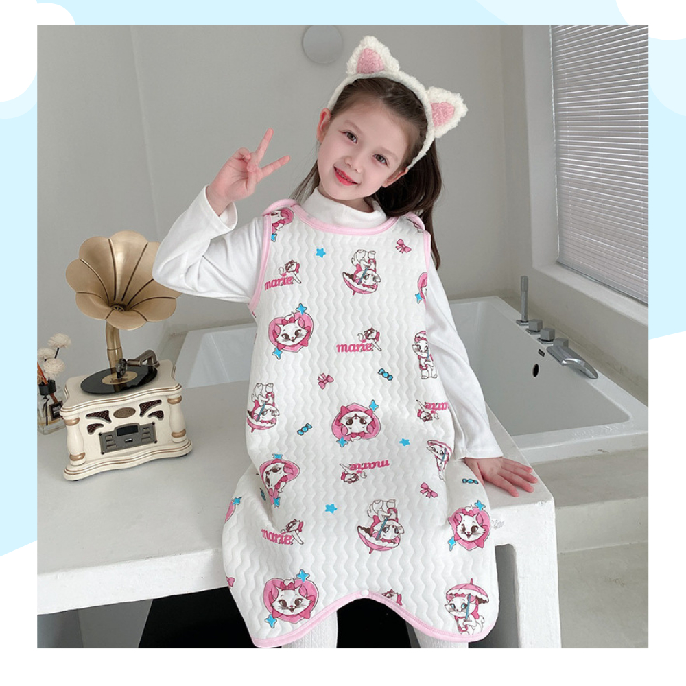 Túi Ngủ Thu Đông Cho Bé Gái/Trai Chất Cotton Bông Mềm Nhẹ