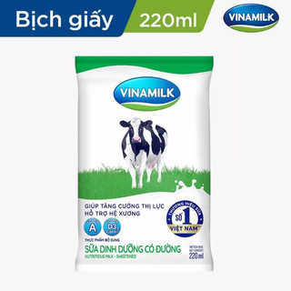 Sữa vinamilk có đường bịch 220ml